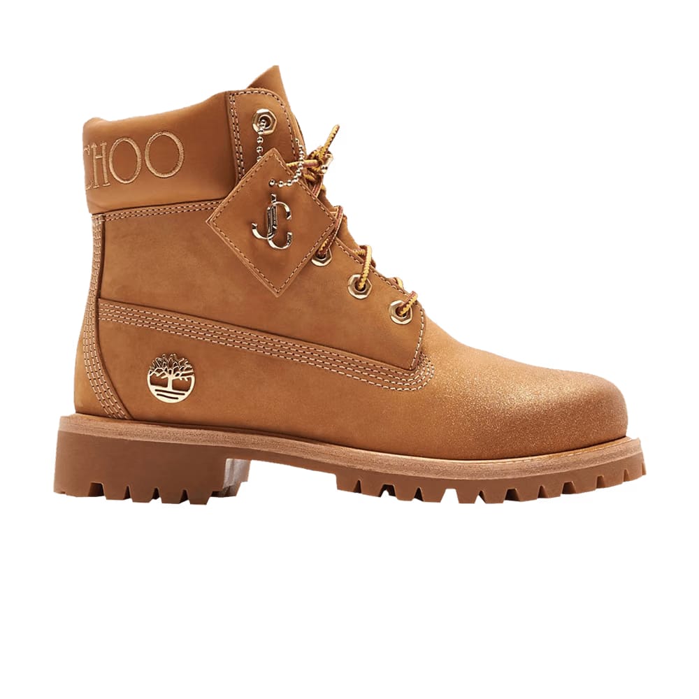 Timberland Jimmy Choo x Wmns 6 Inch Premium 'Wheat Glitter'