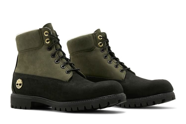 Timberland 6 Inch Fleece Lined Waterproof Boot Black Grape Leaf