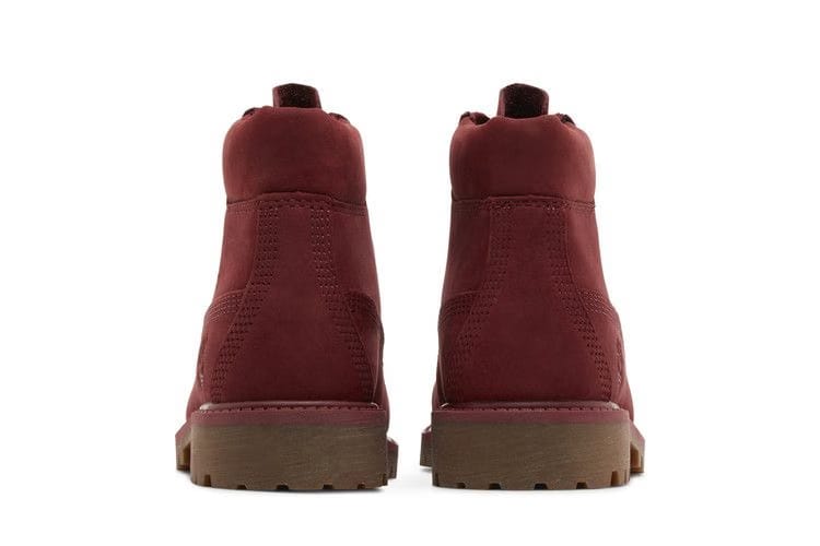 Timberland 6 Inch Premium Little Kids Burgundy