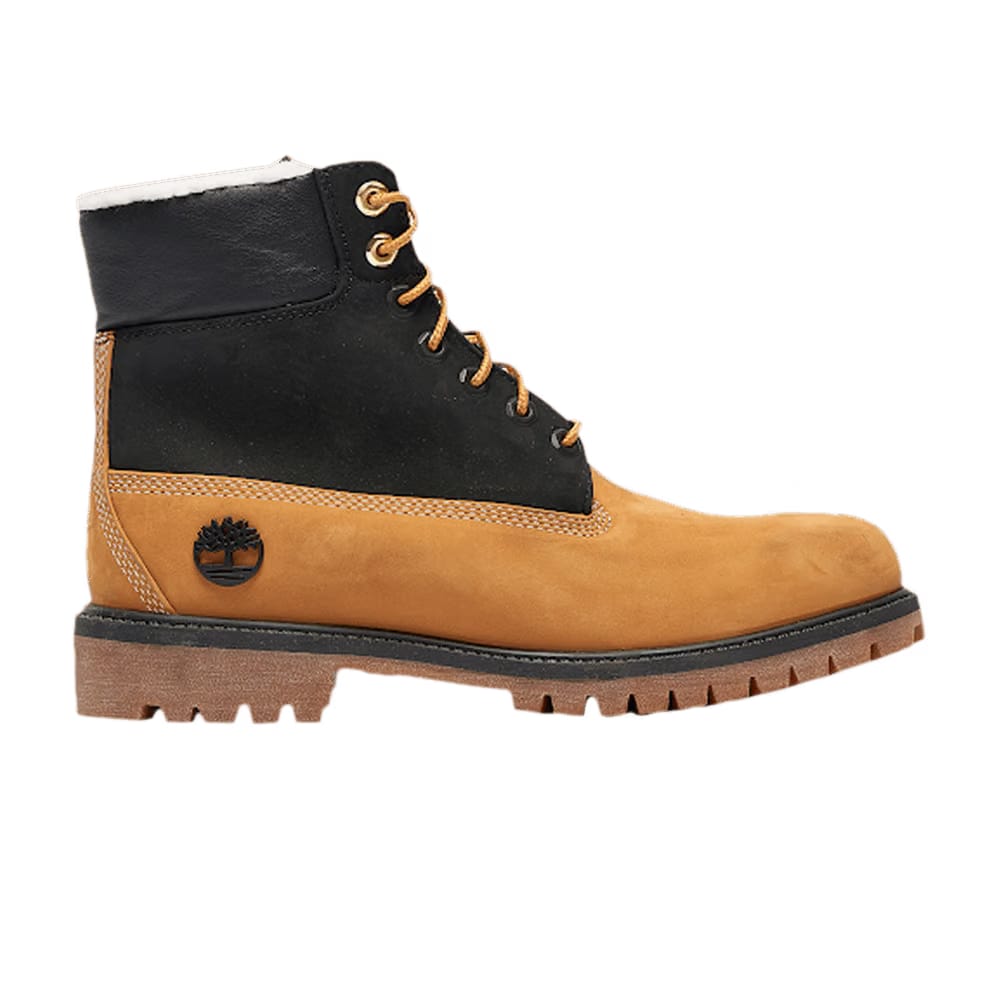 Timberland 6 Inch Premium Shearling Boot Junior Wheat Black
