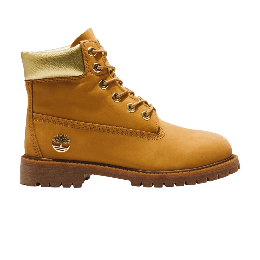 Timberland 6 Inch Premium Boot Junior Wheat Gold