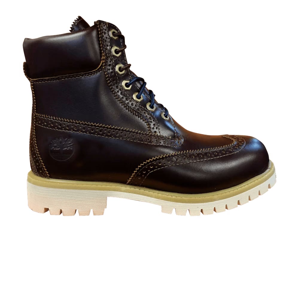 Timberland 6 Inch Premium Brogue Boot Wide Brown