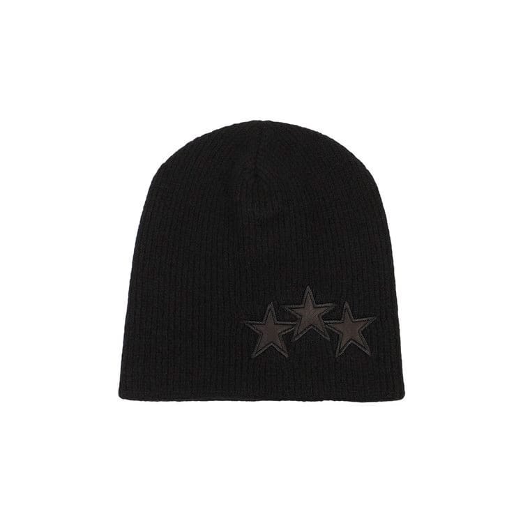 Amiri 3 Star Beanie Black/Black