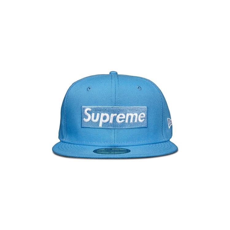 Supreme x New Era Champions Box Logo Hat Bright Blue