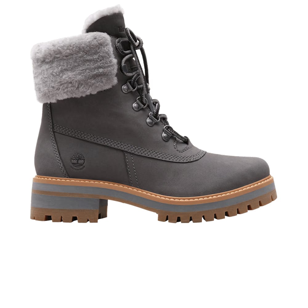 Timberland Wmns Courmayeur Valley 6 Inch Shearling Boot 'Medium Grey'