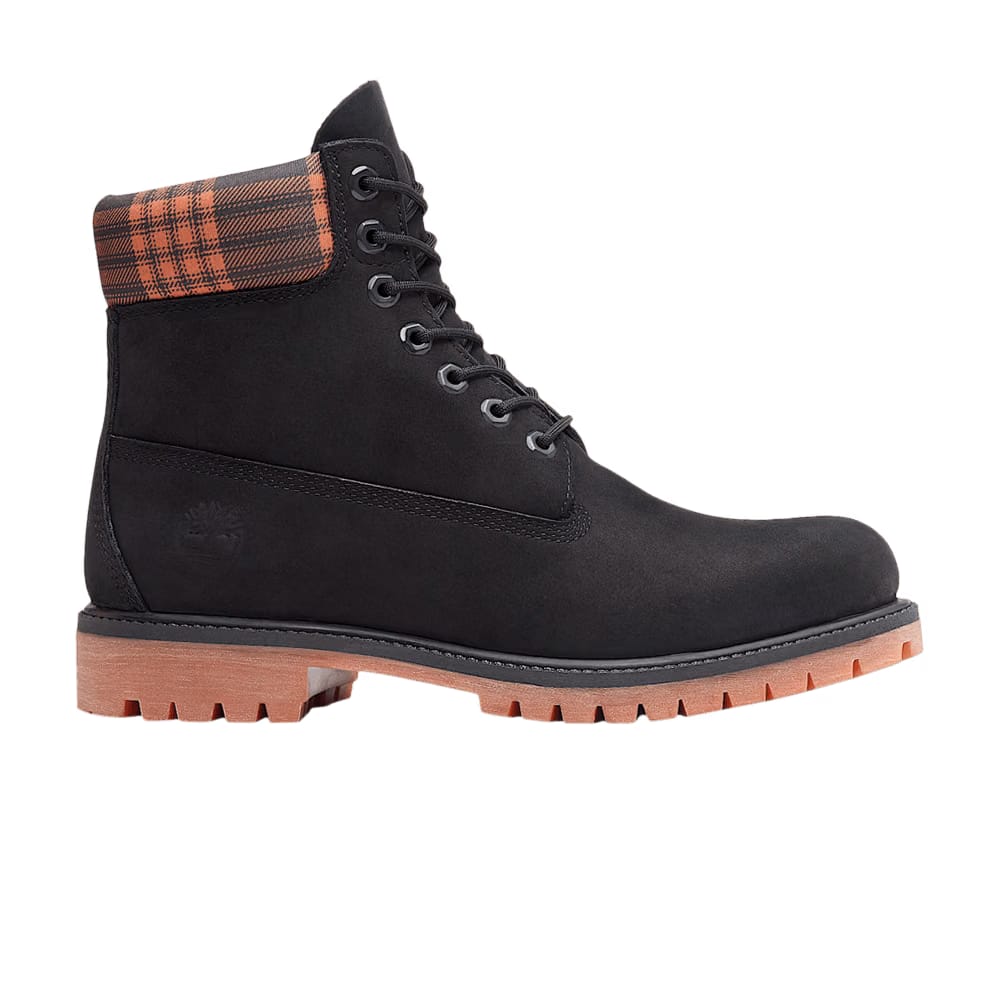 Timberland Heritage 6 Inch Waterproof Boot Plaid - Black Orange