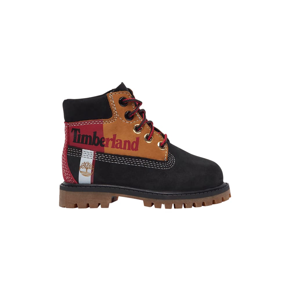 Timberland 6 Inch Prenium Toddler Patch Logo - Black