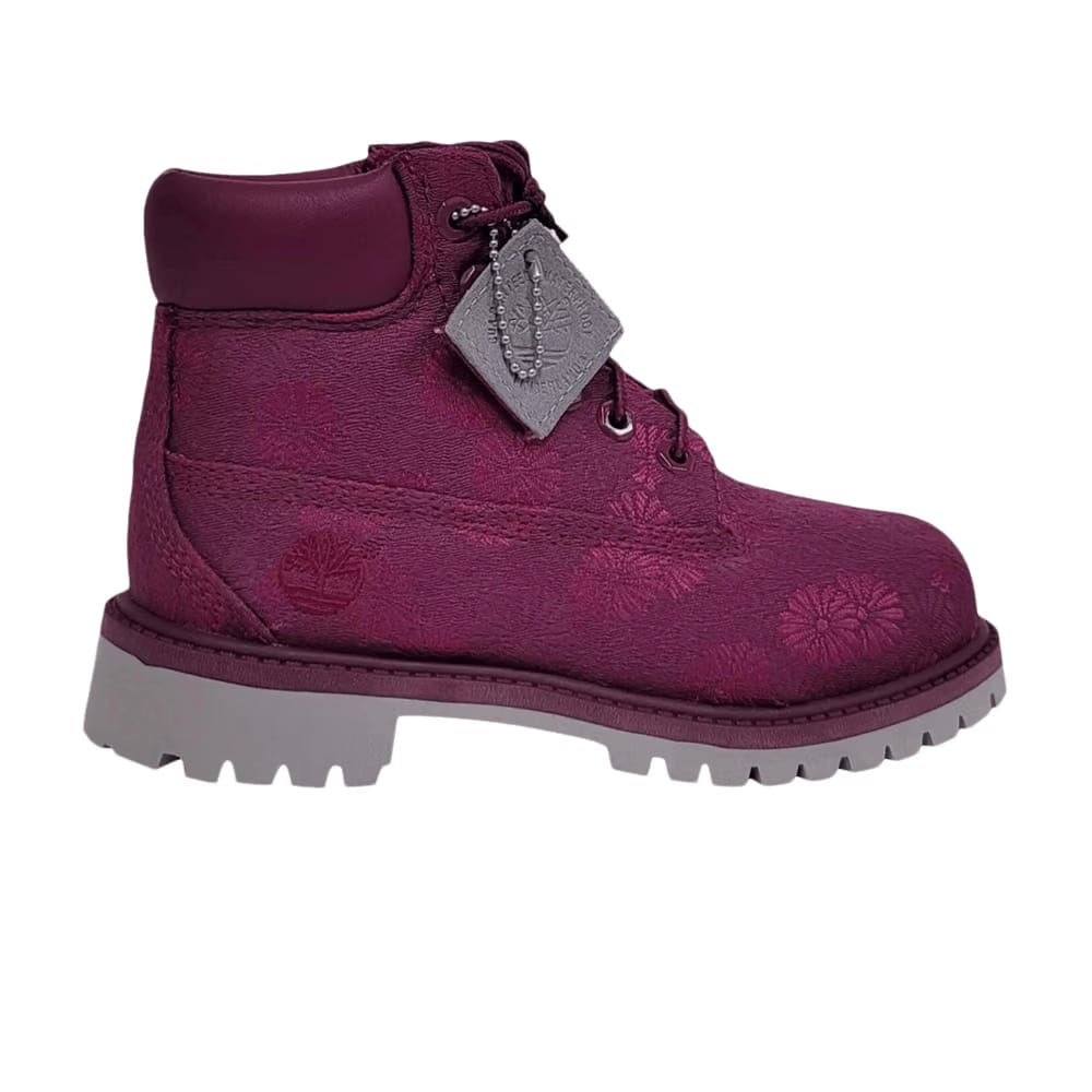 Timberland 6 Inch Premium Waterproof Boot Junior Magenta Floral