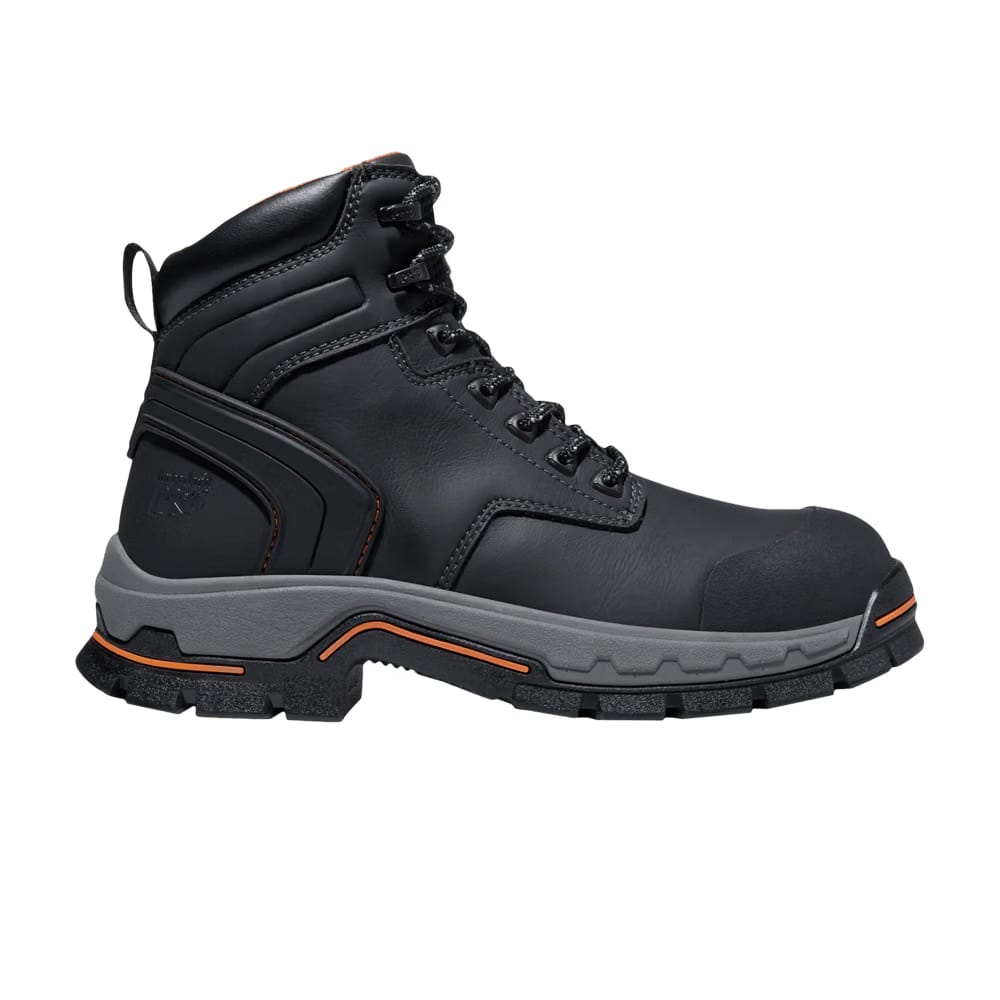 Timberland Stockdale 6 Inch Alloy Toe Work Boot Black