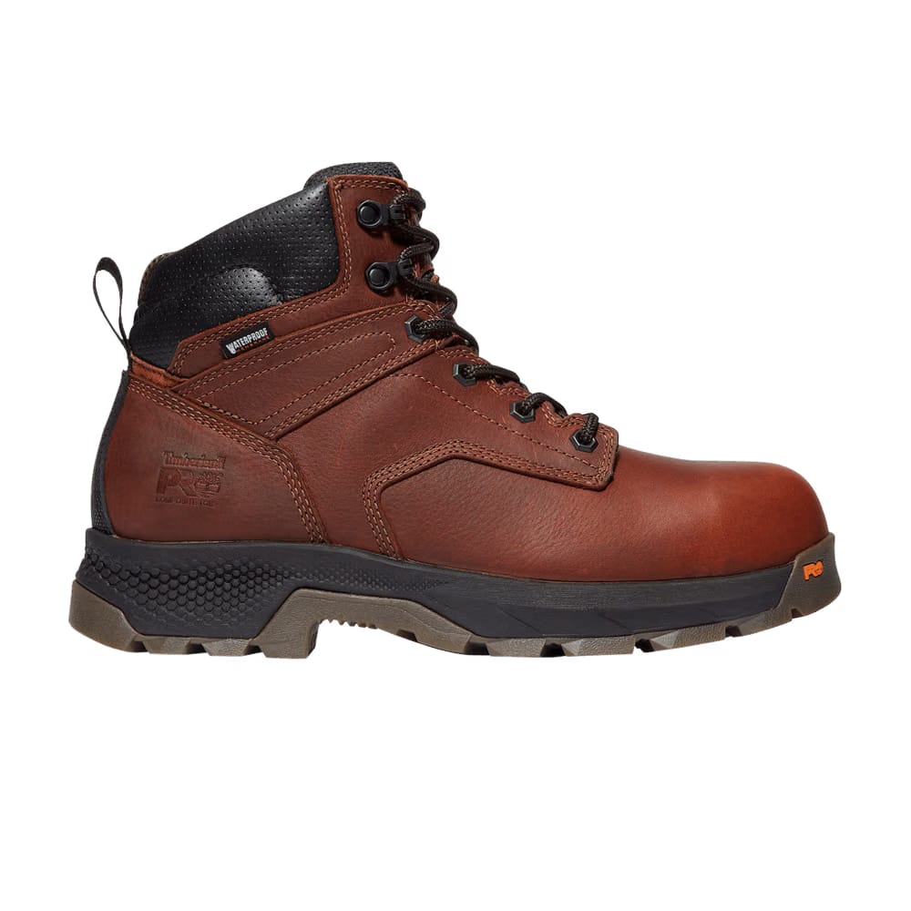 Timberland TiTAN EV 6 Inch Composite Toe Waterproof Work Boot Teak Brown