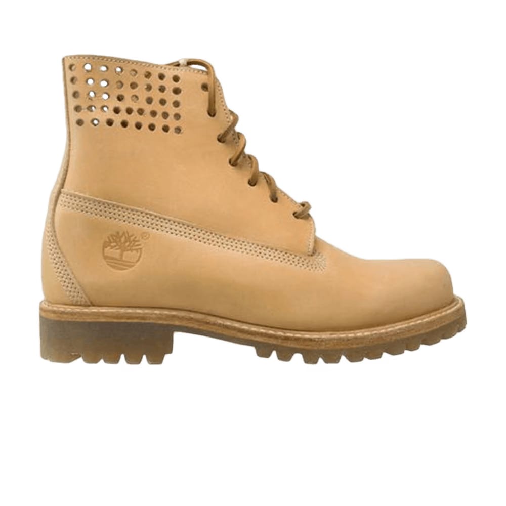 Timberland 6 Inch Premium Perforated Veg Tan