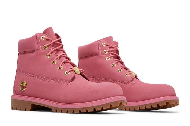 Timberland 6 Inch Premium Junior Medium Pink