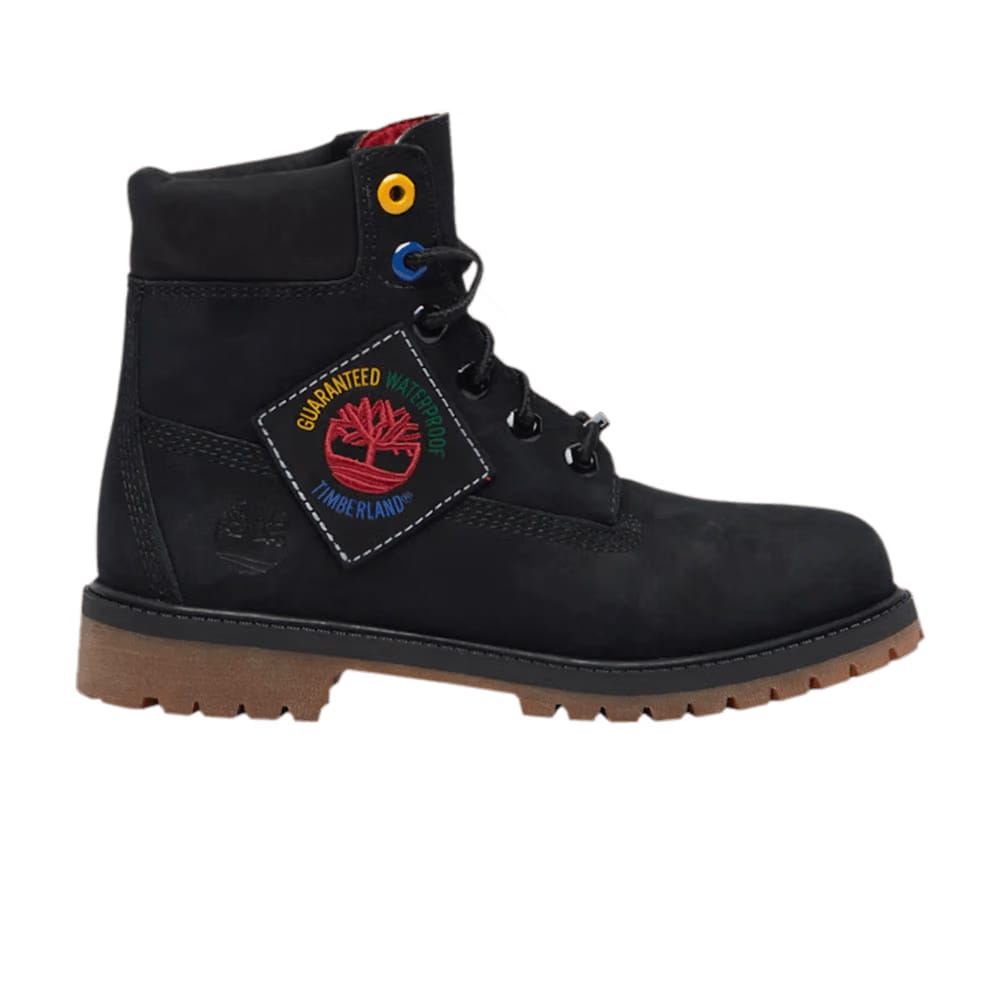Timberland 6 Inch Premium Waterproof Boot Junior Patch Pack - Black