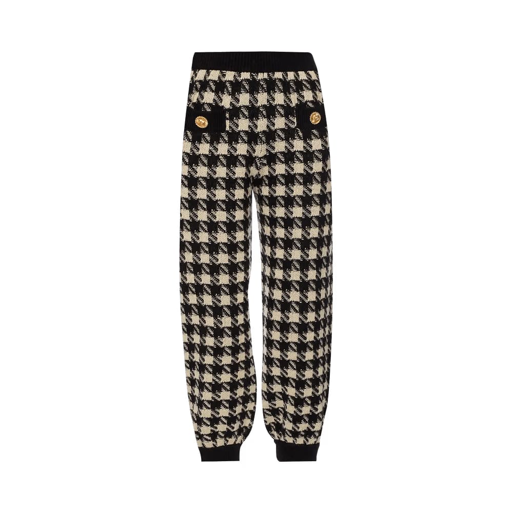 Gucci Houndstooth Track Pants Black