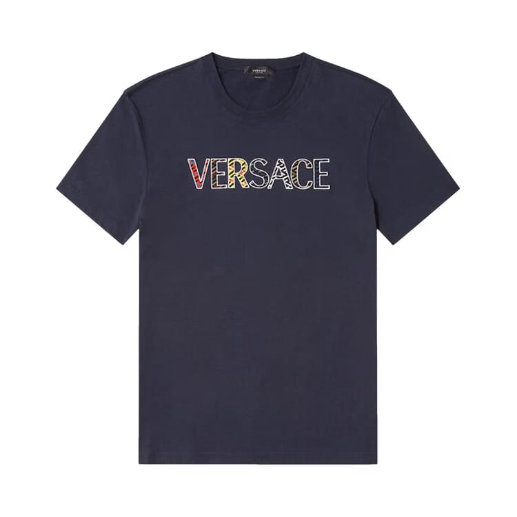 Versace Logo T-Shirt Navy