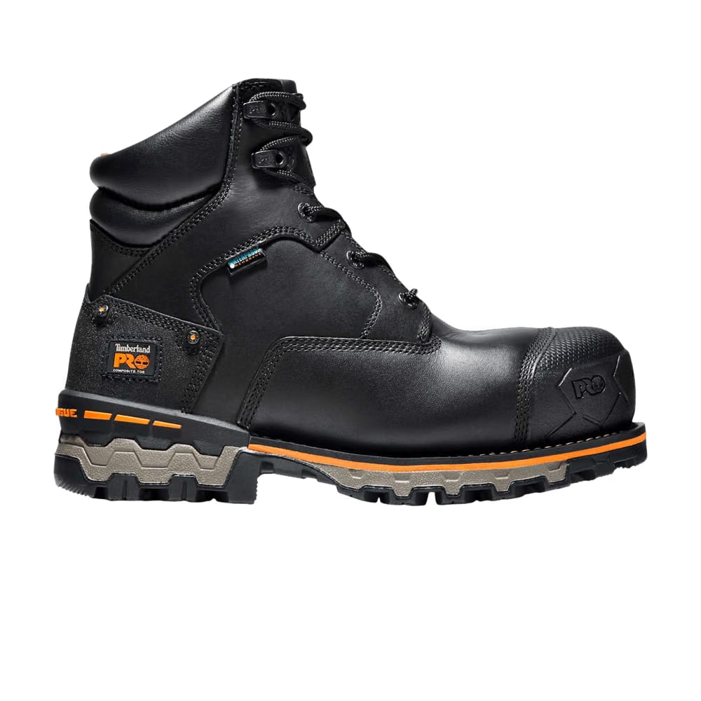 Timberland Boondock 6 Inch Composite Toe Waterproof Work Boot Black