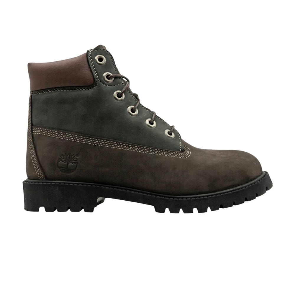 Timberland 6 Inch Premium Boot Youth Dark Brown Green