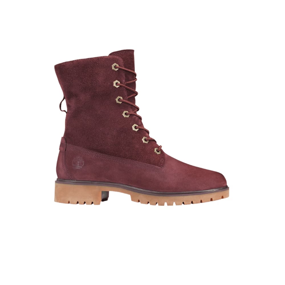 Timberland Wmns Jayne Waterproof Fleece Fold-Down Boot 'Burgundy'