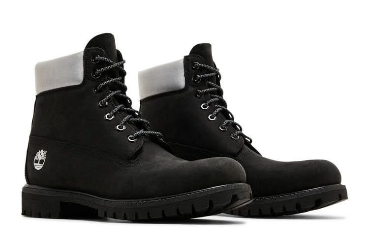 Timberland 6 Inch Premium Boot Black Silver