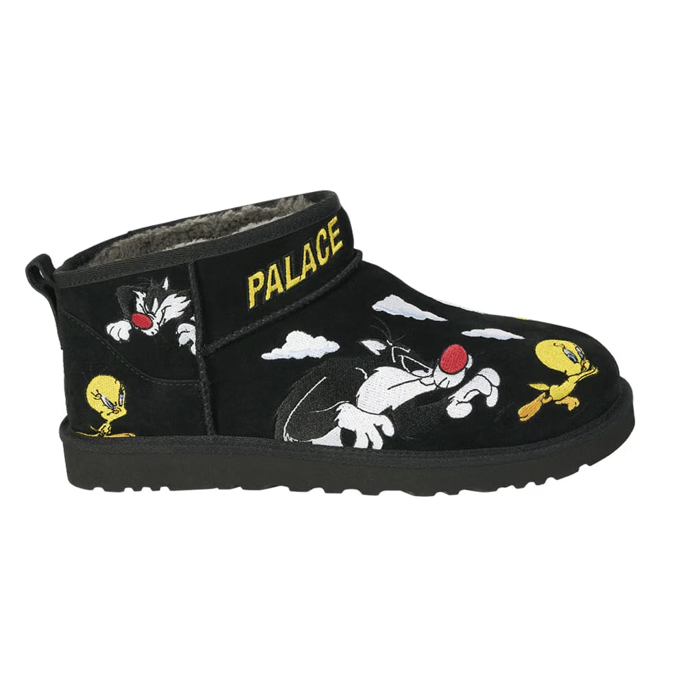 Palace x Looney Tunes x UGG Classic Ultra Mini Boot Black