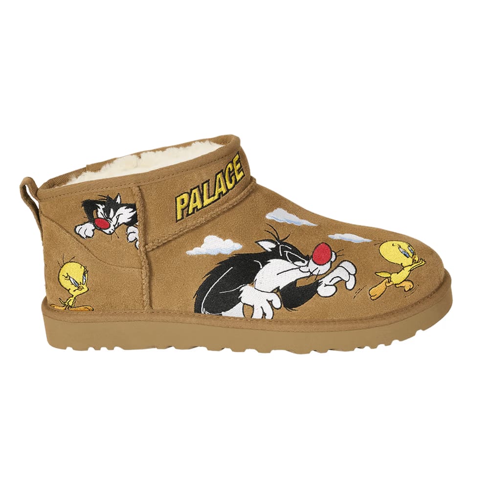 Palace x Looney Tunes x UGG Classic Ultra Mini Boot Chestnut