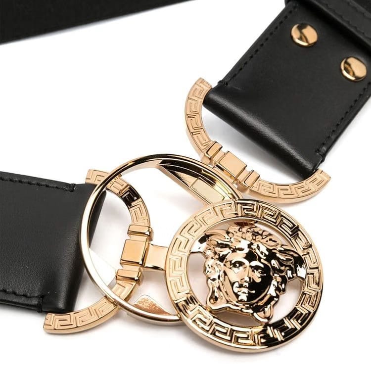 Versace Medusa Belt Black/Versace Gold