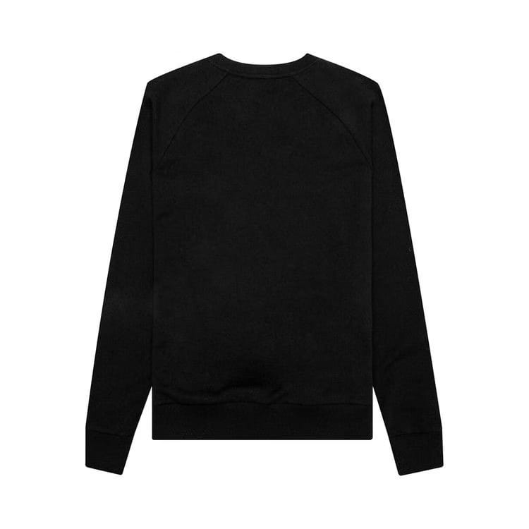 Balmain Logo Print Crewneck Sweatshirt Black