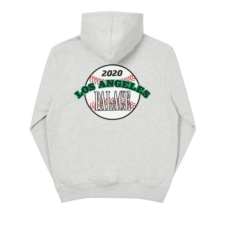 Palace x New Era LA Hoodie Grey Marl