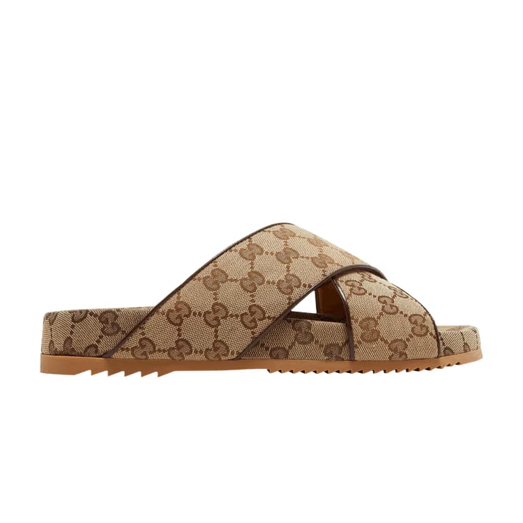 Gucci GG Slide Sandal Beige