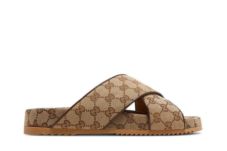Gucci GG Slide Sandal Beige