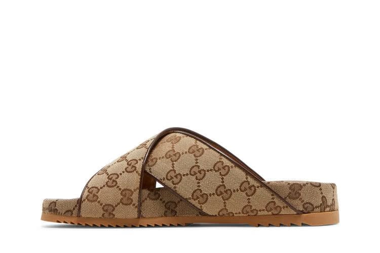Gucci GG Slide Sandal Beige