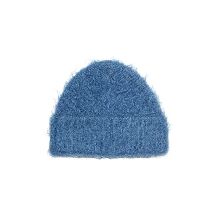Acne Studios Wool Mohair Beanie Denim Blue