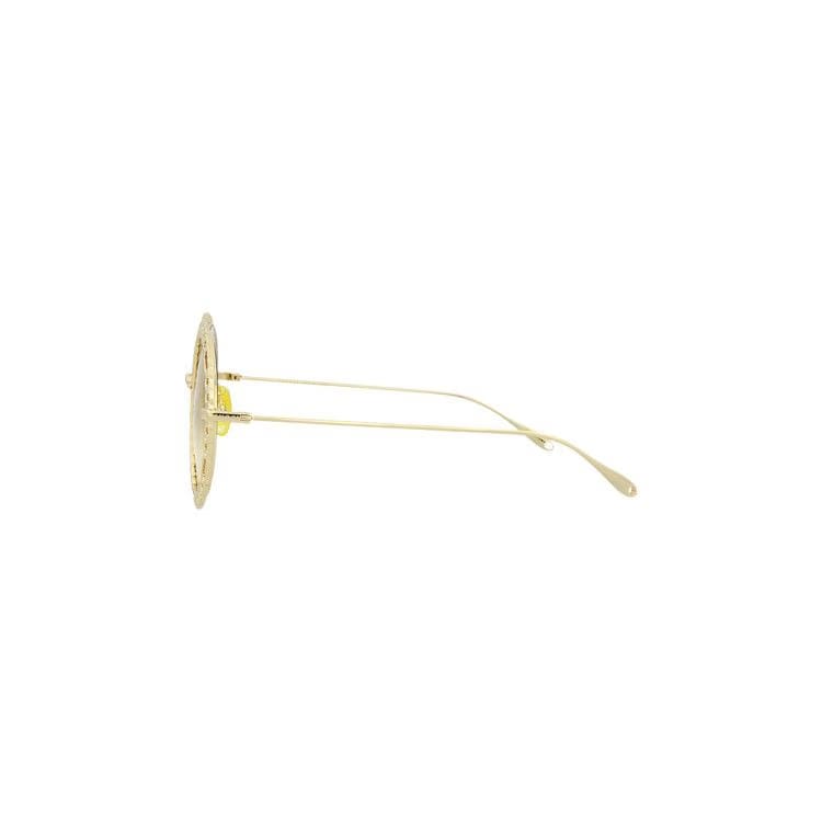 Gucci Round Frame Sunglasses Gold/Yellow