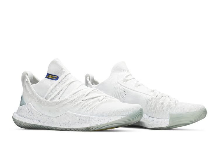 Under Armour Curry 5 Low Triple White