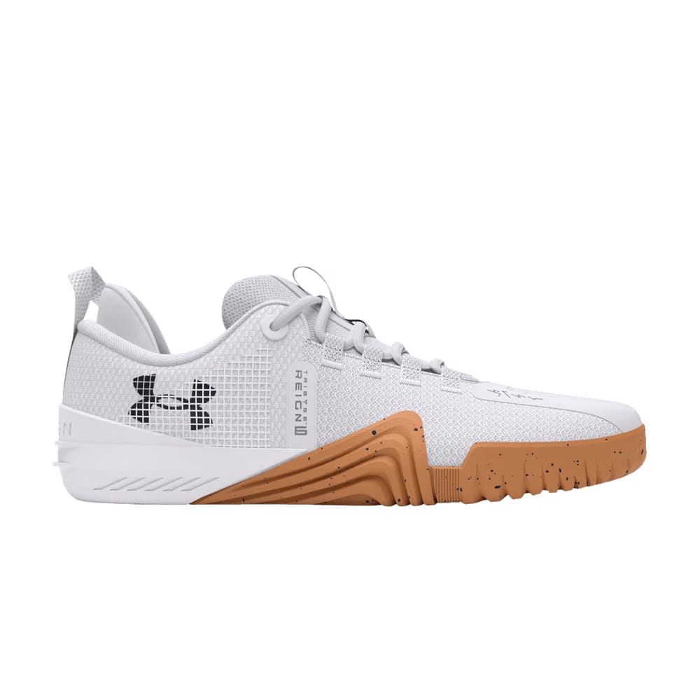 Under Armour TriBase Reign 6 White Distant Grey Gum