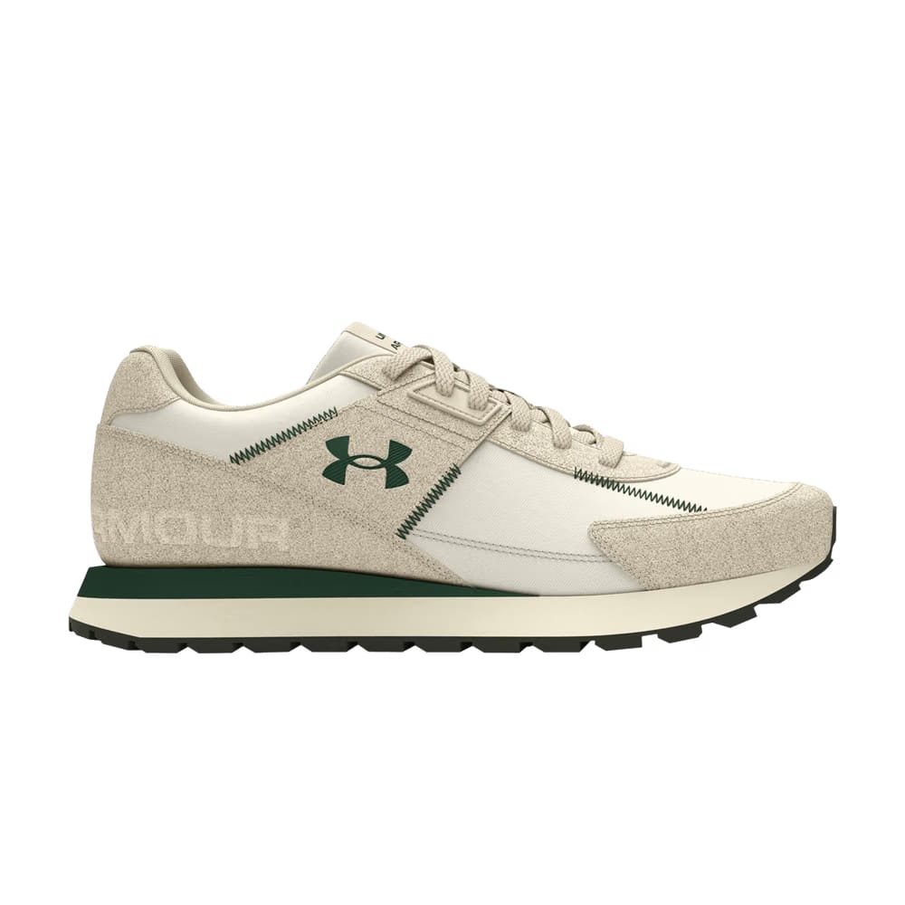 Under Armour Essential Runner White Quartz Forest Green