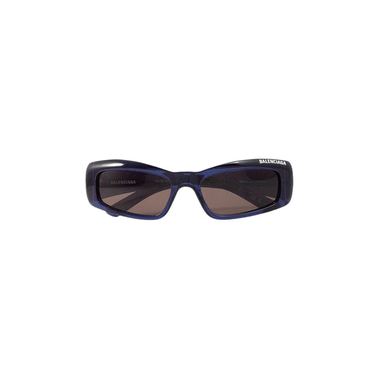 Balenciaga Rectangular Frame Sunglasses Blue