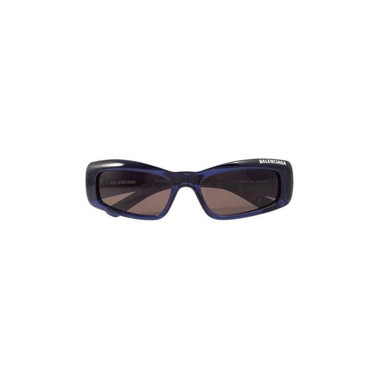 Balenciaga Rectangular Frame Sunglasses Blue