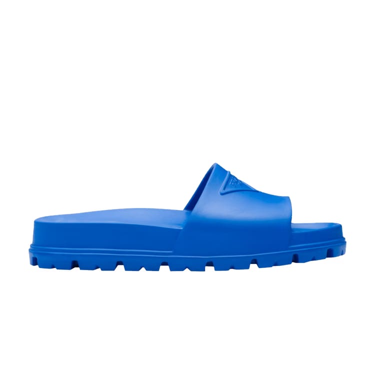 Prada Rubber Slide Sapphire Blue