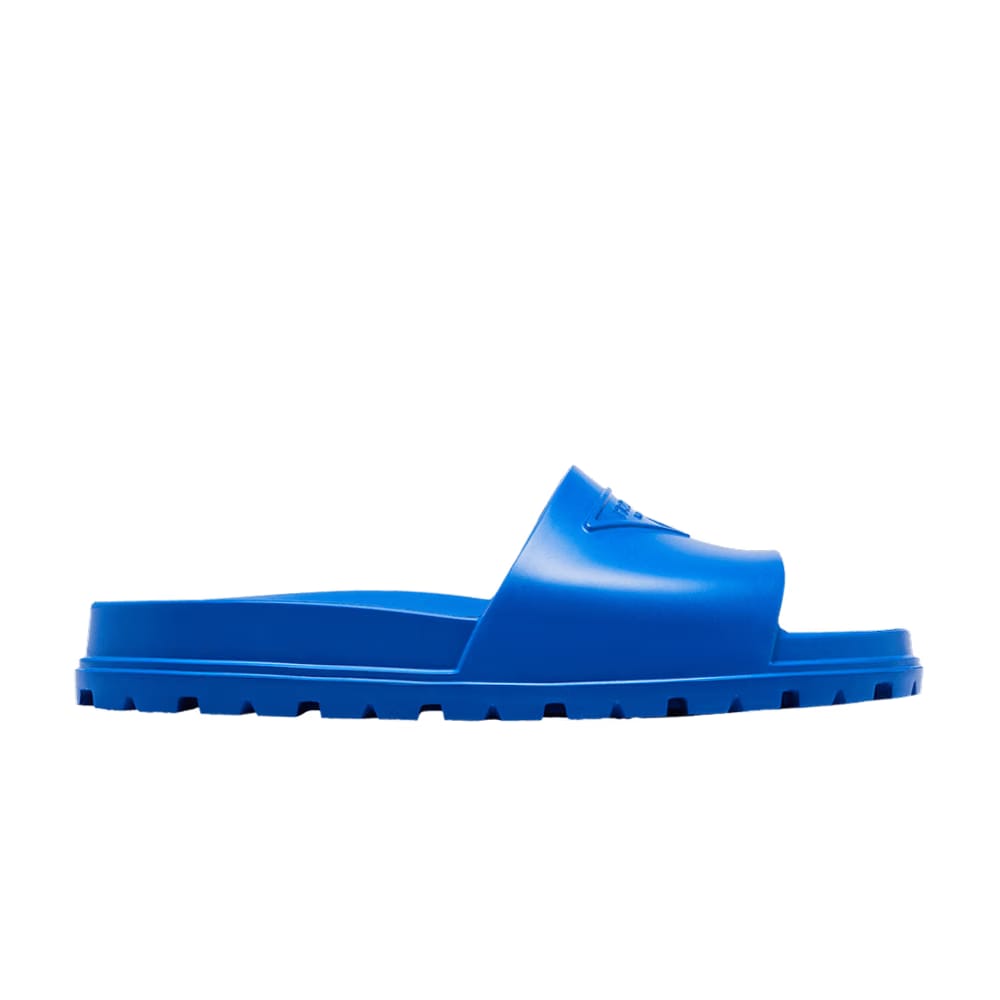 Prada Rubber Slide Sapphire Blue