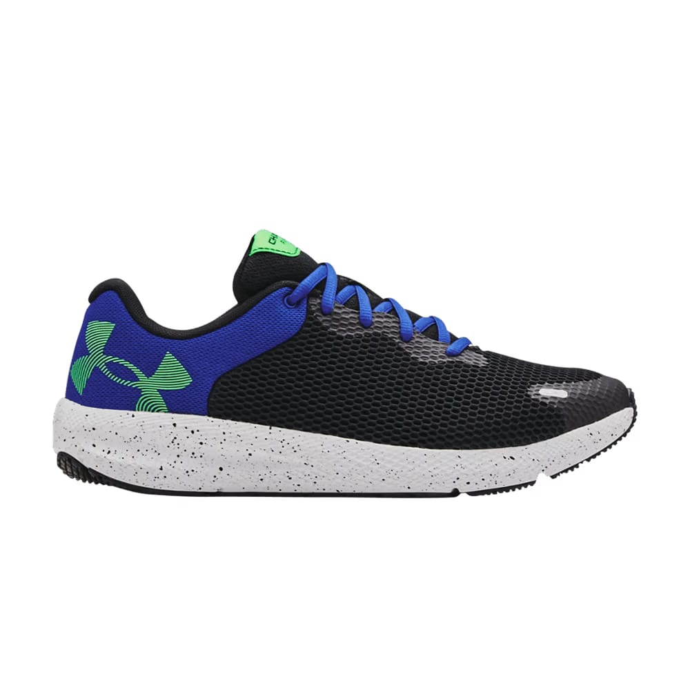 Under Armour Charged Pursuit 2 Big Logo Speckle - Black Blue Green