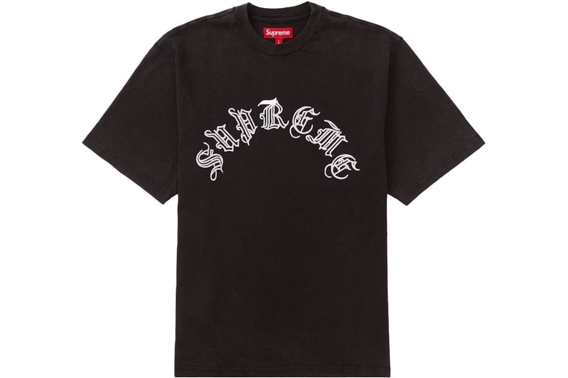 Supreme Old English S/S Top Black