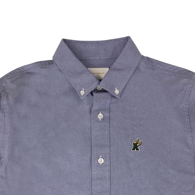 Aimé Leon Dore A-Wing Patch Oxford Button-Down Shirt Slate Blue