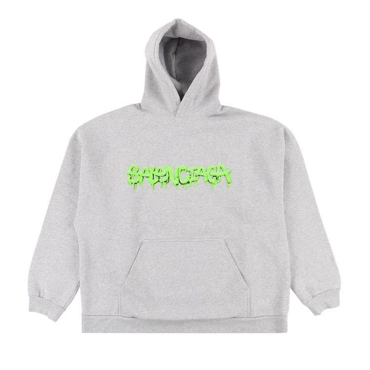Balenciaga Slime Logo Hoodie Grey