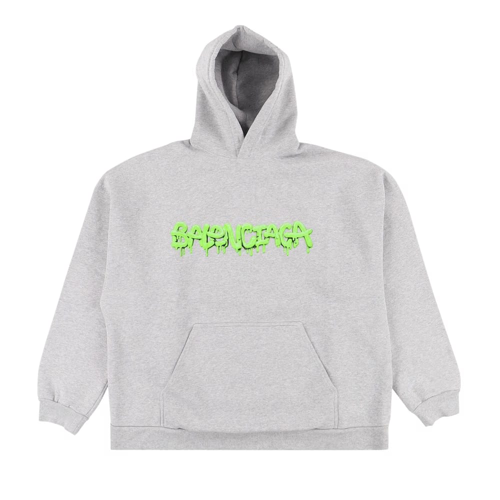 Balenciaga Slime Logo Hoodie Grey