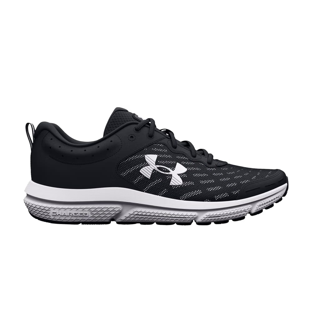Under Armour Charged Assert 10 4E Wide Black White