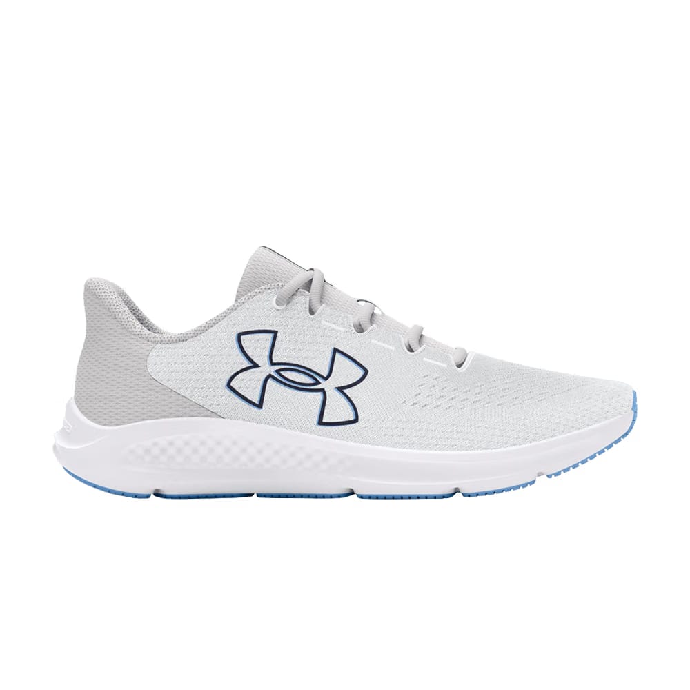 Under Armour Charged Pursuit 3 Big Logo - White Grey Midnight Navy