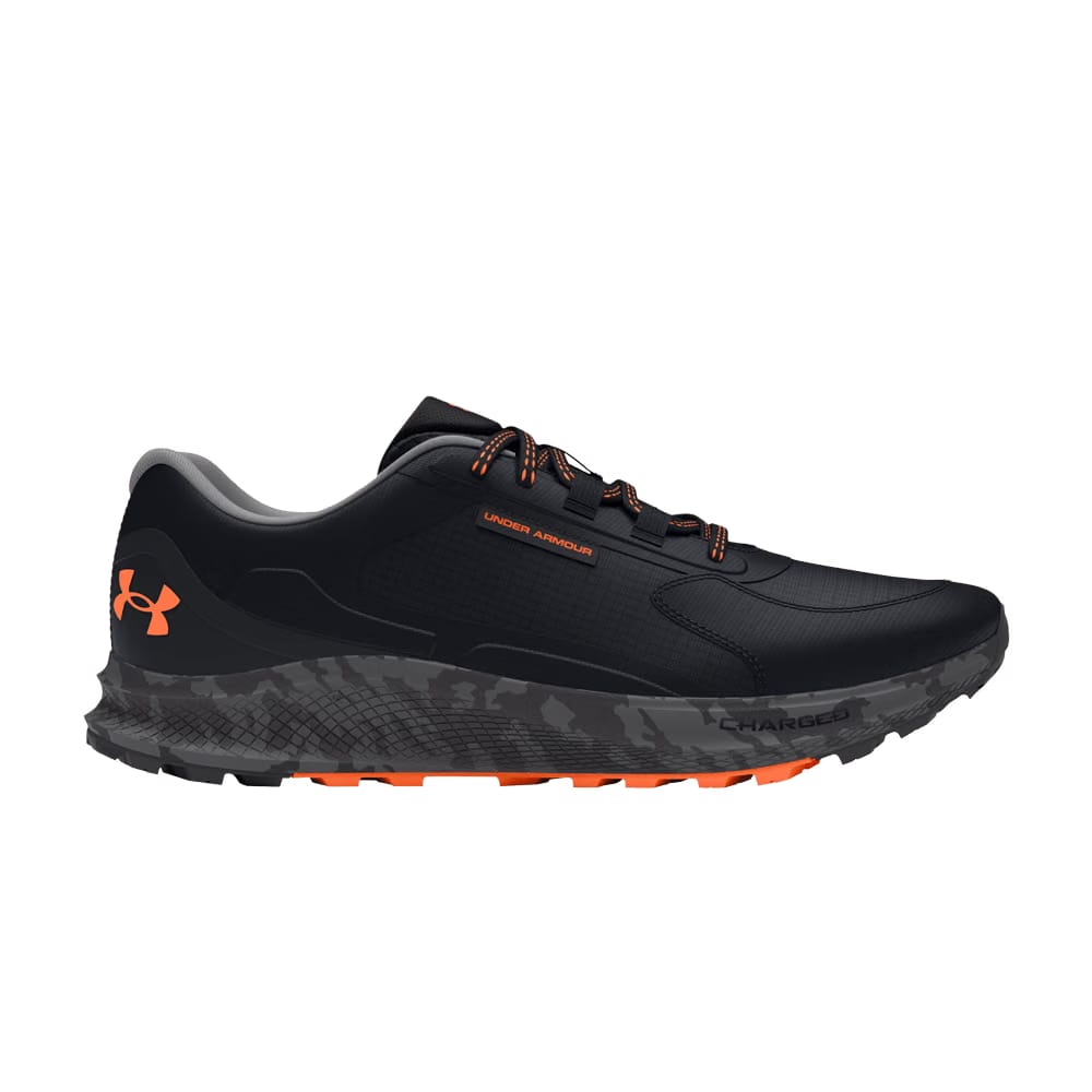Under Armour Charged Bandit Trail 3 Black Orange Blast Camo
