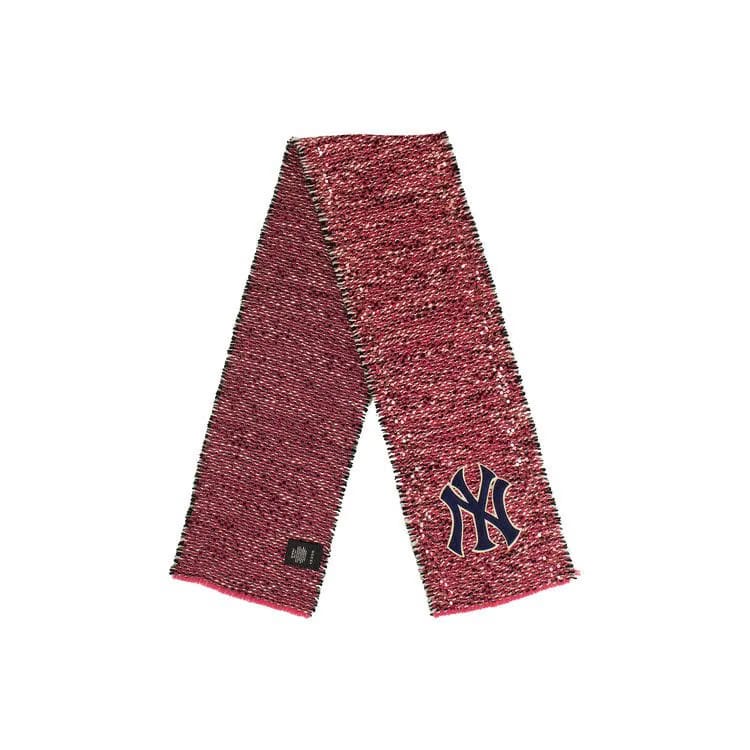 Gucci NY Yankees Patch Tweed Scarf Pink