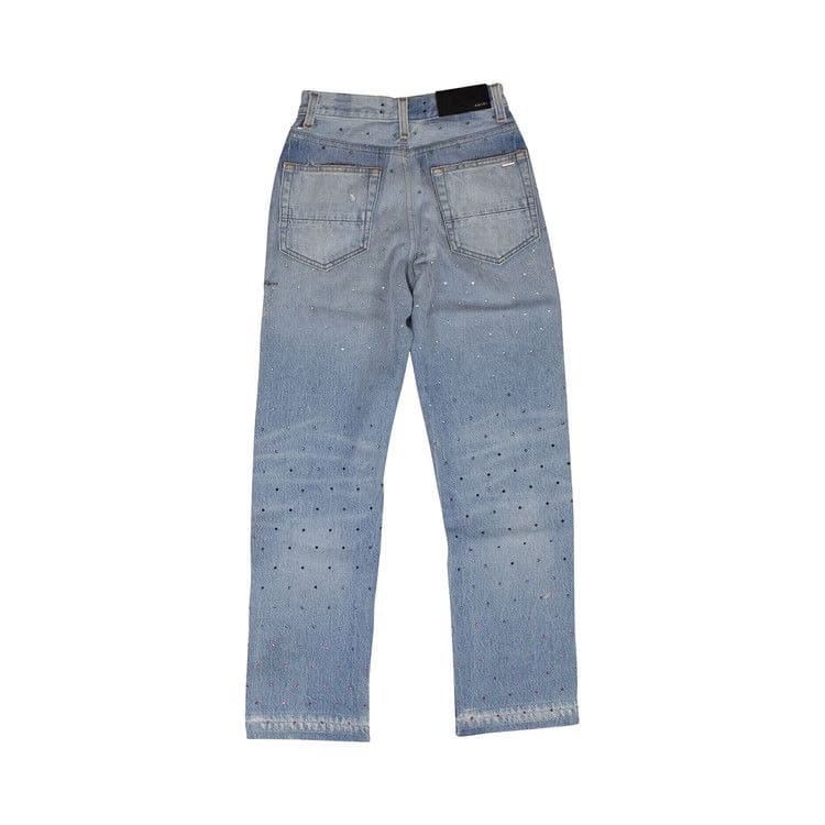 Amiri Gradient Crystal Recon Denim Jeans Blue